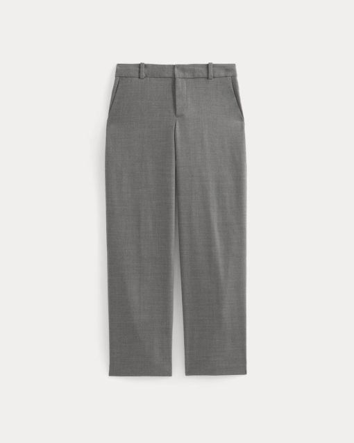 Alternative view of Straight-Leg Trouser in Tailor Twill | Heather Graphite