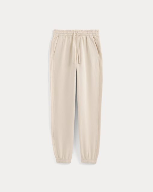 Alternative view of Lightweight Terry Jogger | Parchment