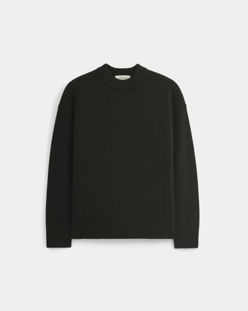 Alternative view of Cashmere Boyfriend Sweater | Black