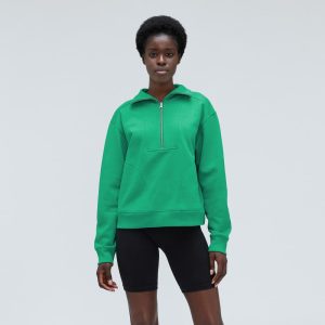 Alternative view of The Track Half-Zip | Bright Jade