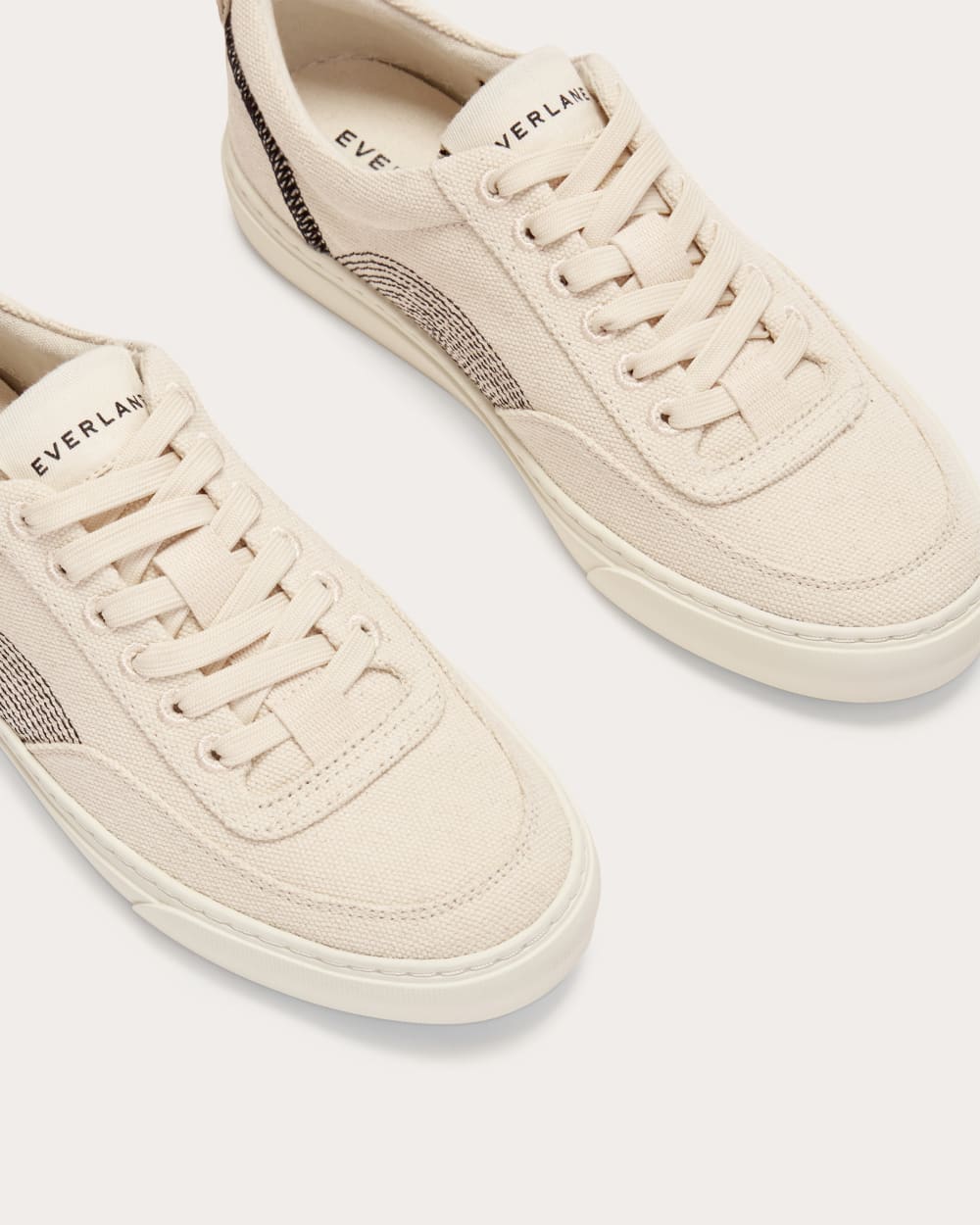 The Tread-Bare Sneaker | Natural Canvas / Black - Image 4
