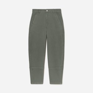 Alternative view of The Utility Barrel Pant | Pewter Green | Regular