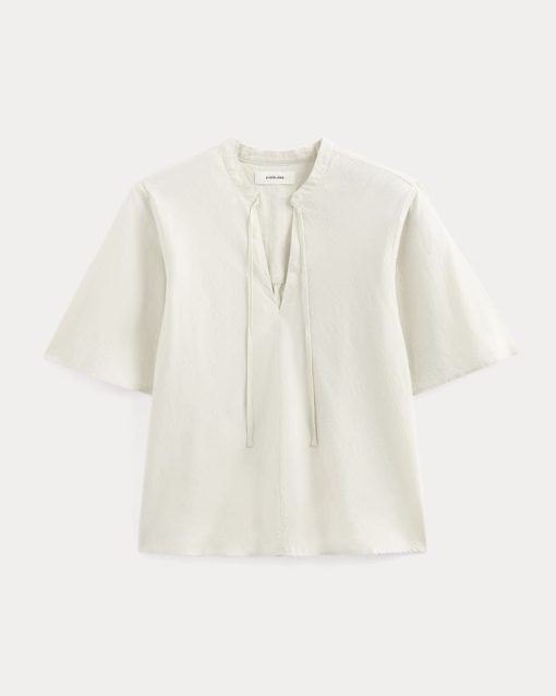 Alternative view of The Gauze Tie-Front Shirt | Birch