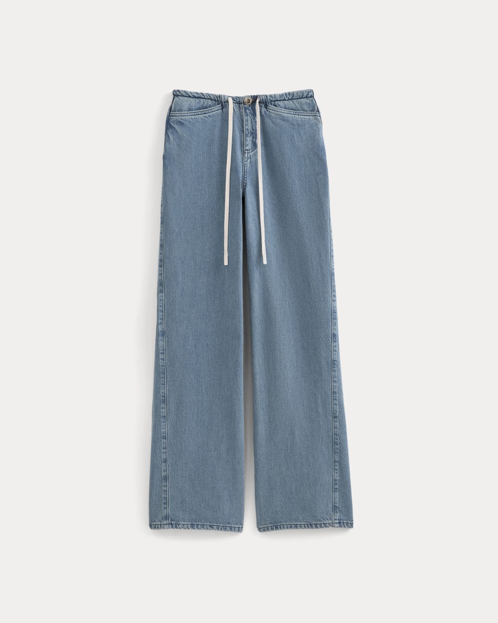 Low-Slung Tie-Front Jean | Medium Indigo - Image 2