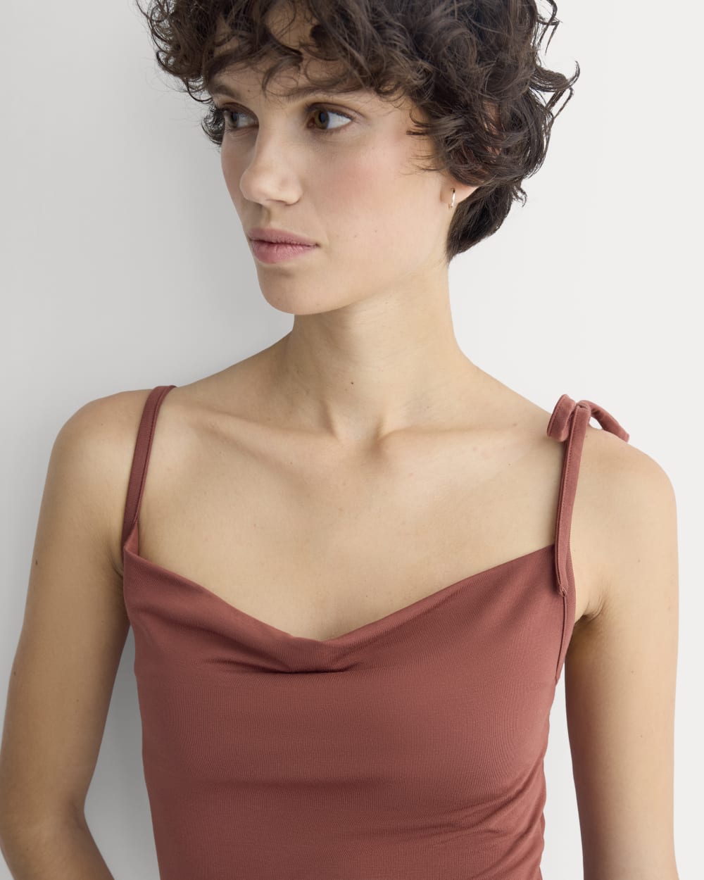 Tie-Shoulder Tank | Henna Red - Image 4