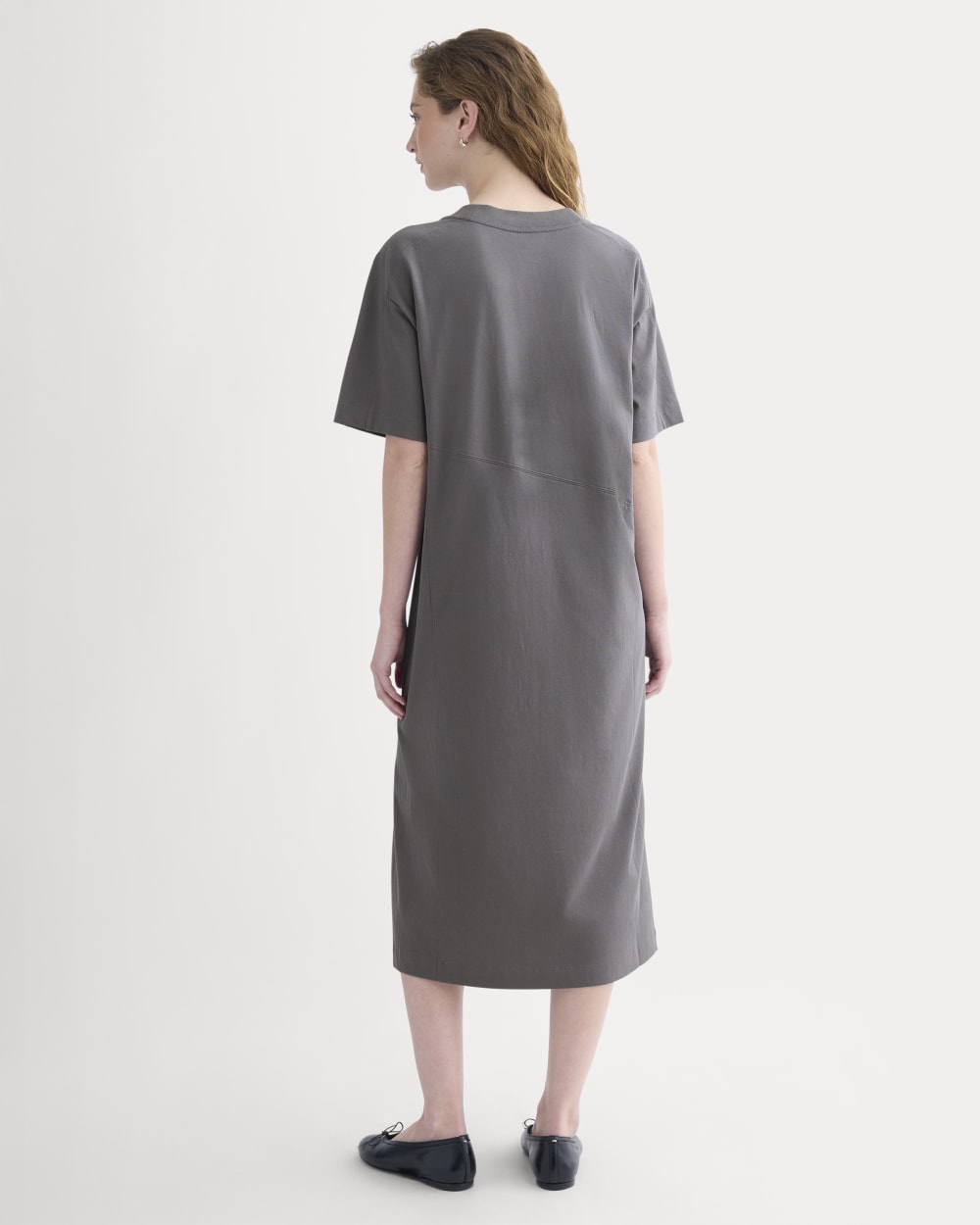 Weekend Tee Midi Dress | Charcoal Grey - Image 4