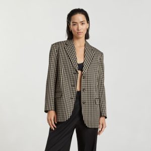 Alternative view of The '80s Blazer | Khaki / Black