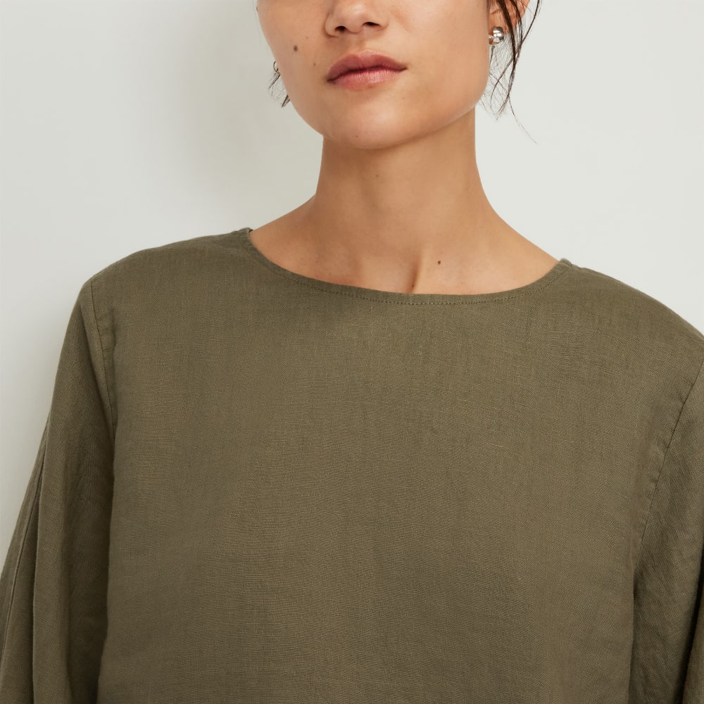 The Linen Long-Sleeve Top | Kalamata - Image 4
