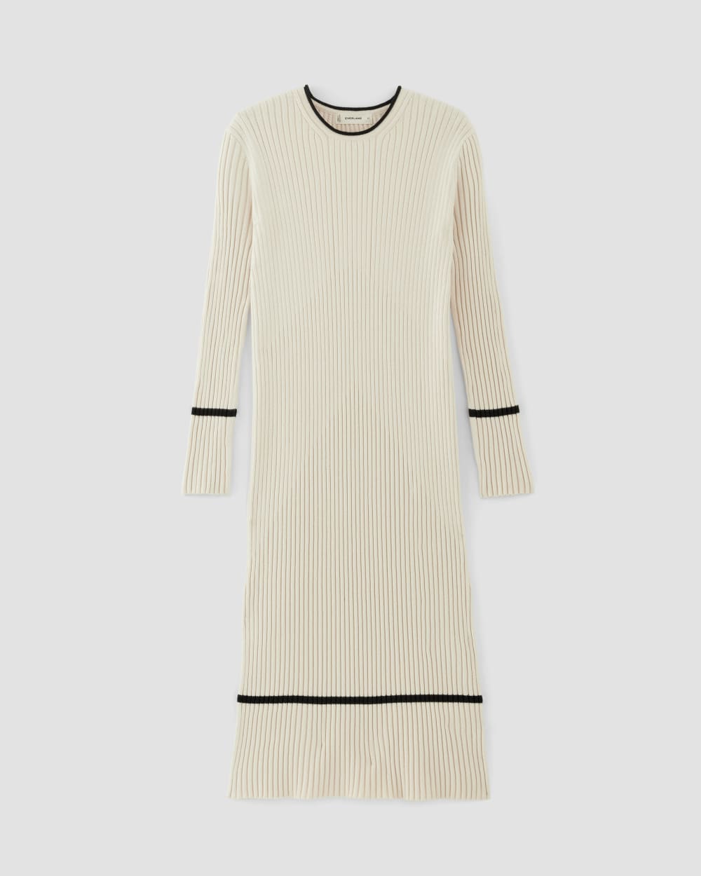 The Cotton Wide Rib Midi Dress | Canvas - Image 2
