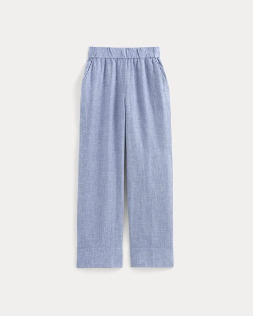 Alternative view of The Linen Easy Pant | Chambray