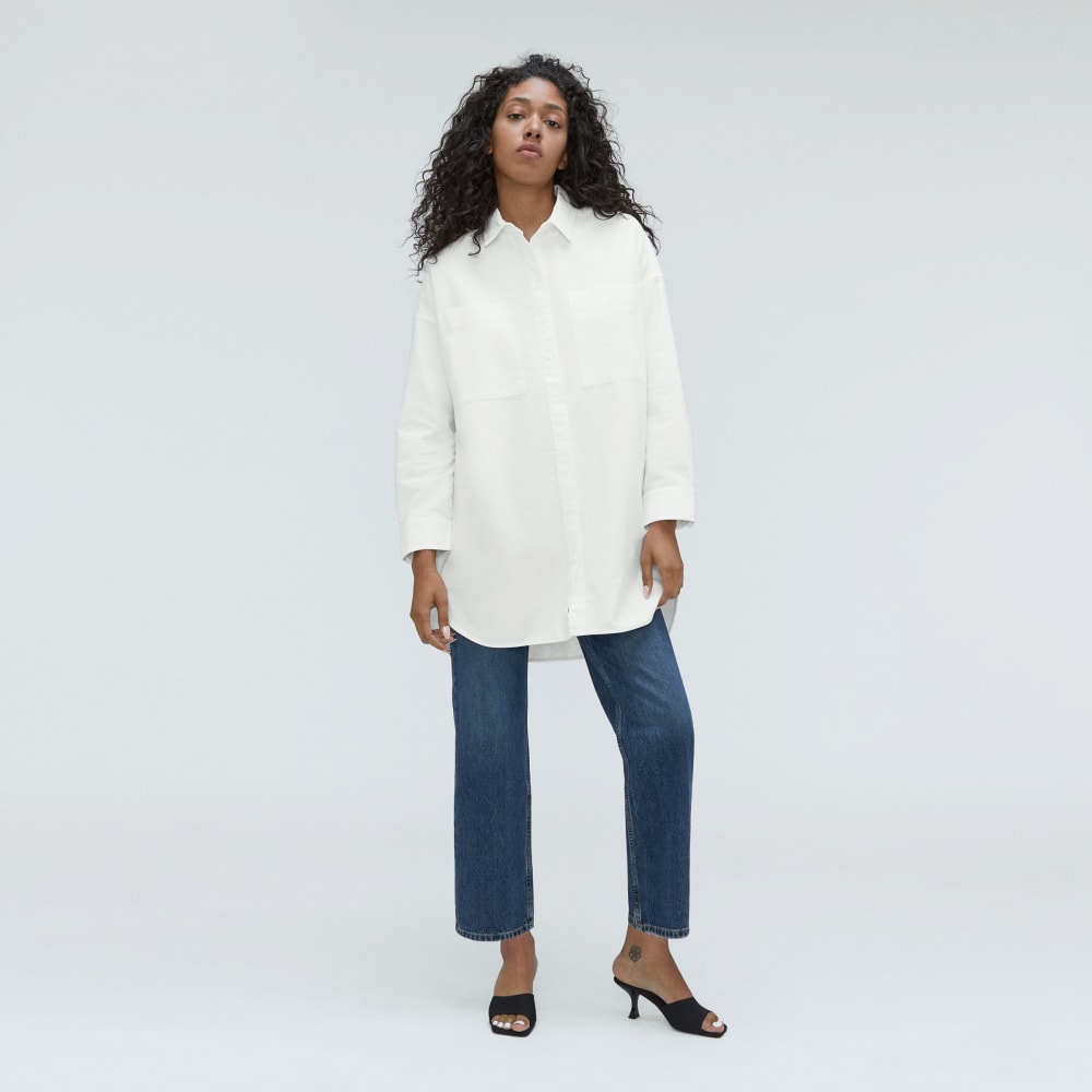 The Way Long Oxford Shirt | White - Image 8