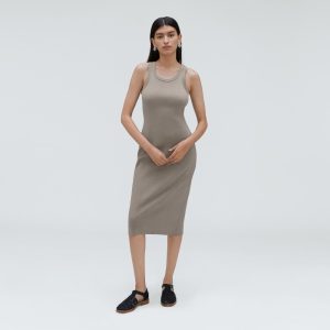 Alternative view of The '90s Rib Dress | Clay