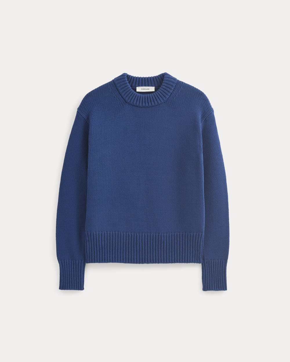 Oversized Cocoon Crew in Elevated Cotton | Estate Blue - Image 2