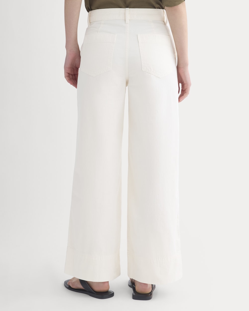 Seamed Wide-Leg Pant | Bone - Image 5