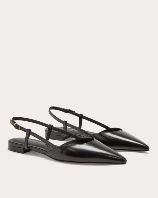 Alternative view of The Studio Slingback Flat | Black
