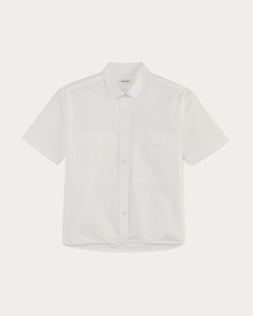 Alternative view of The Short-Sleeve Boxy Oxford | White