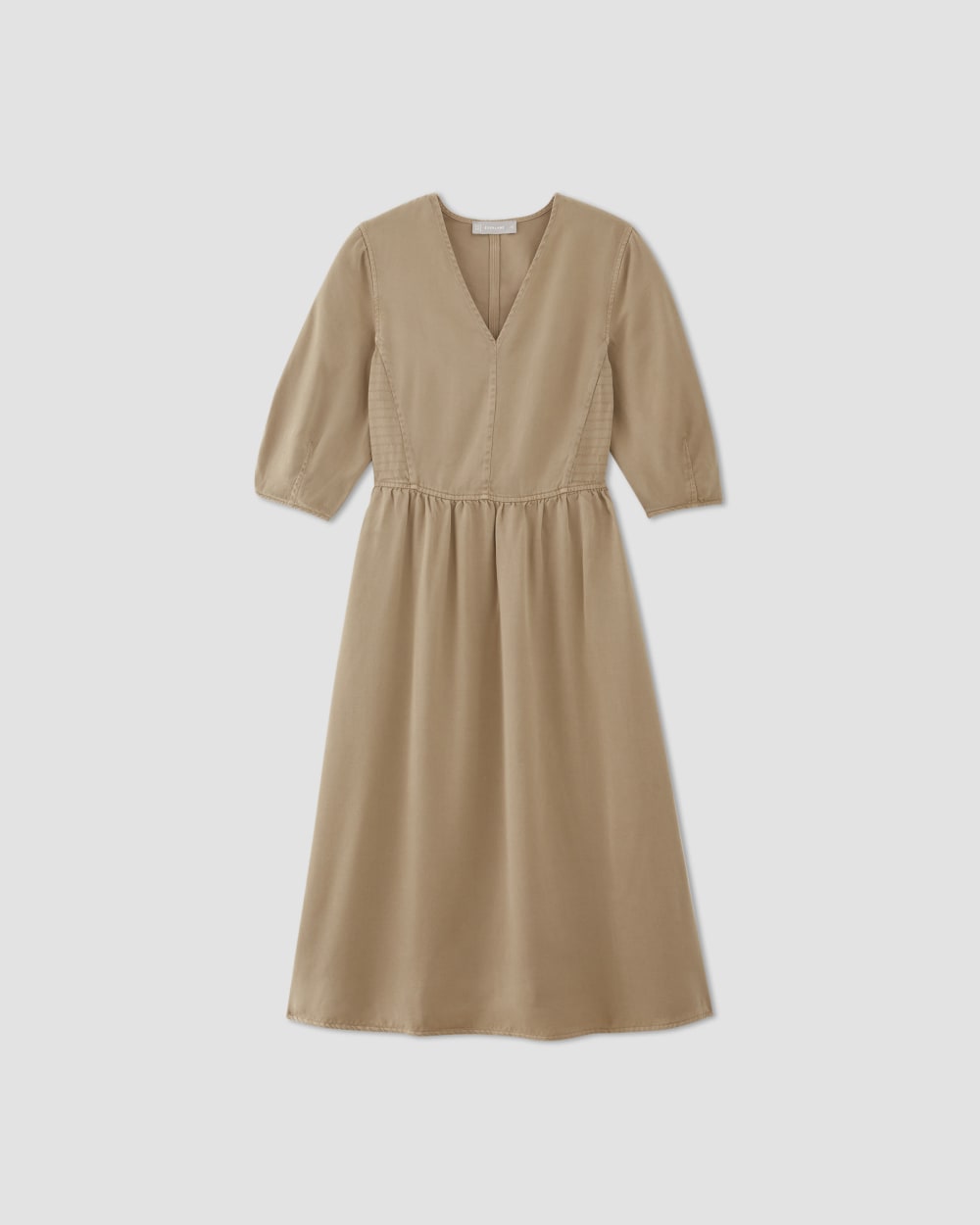The TENCEL™ Puff-Sleeve Dress | Cornstalk - Image 2