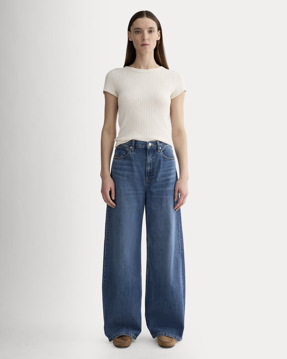The Cozy Rib Tee | Bone - Image 3