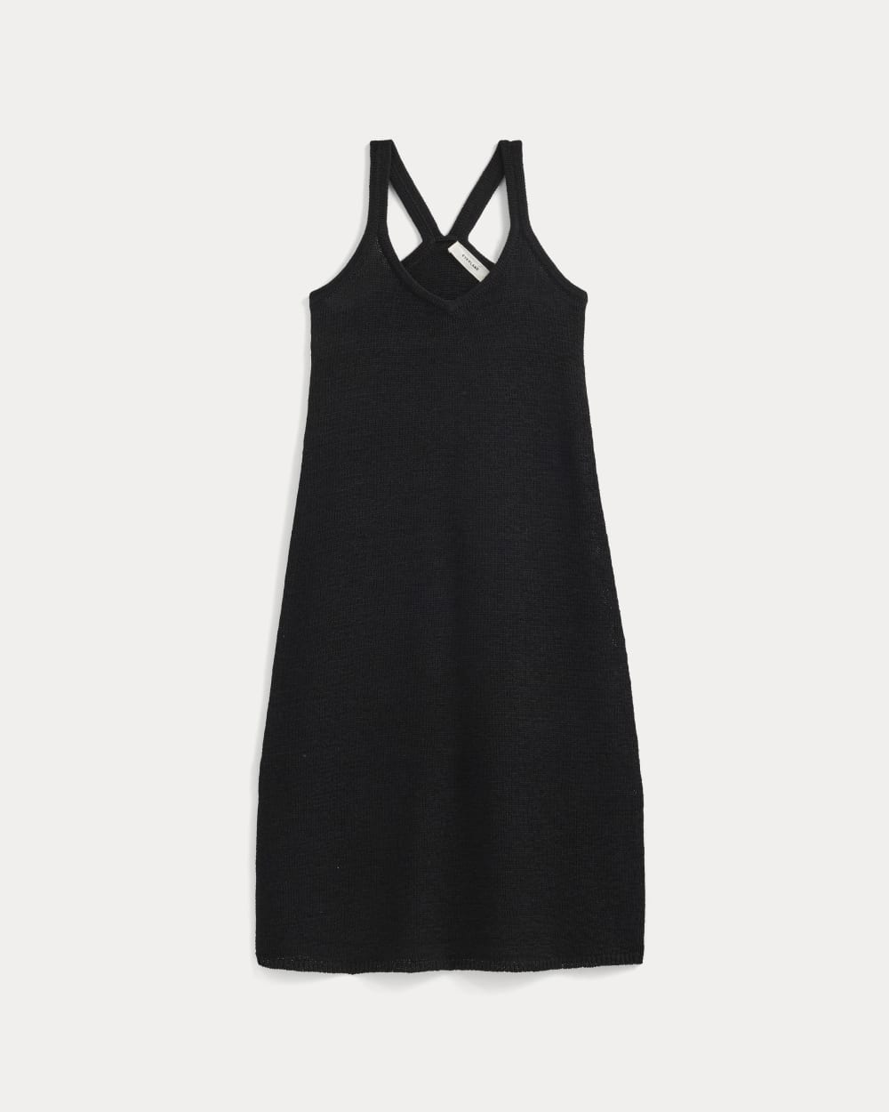 Sweater Racerback Midi Dress | Black - Image 2