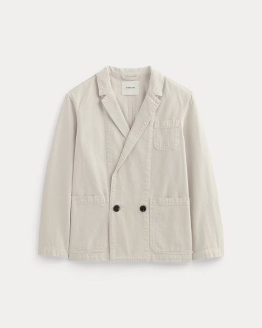 Alternative view of The Denim Chore Blazer | Garment-Dyed Sand