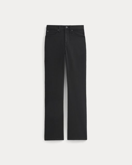 Alternative view of High-Rise Slim Bootcut Jean | Black