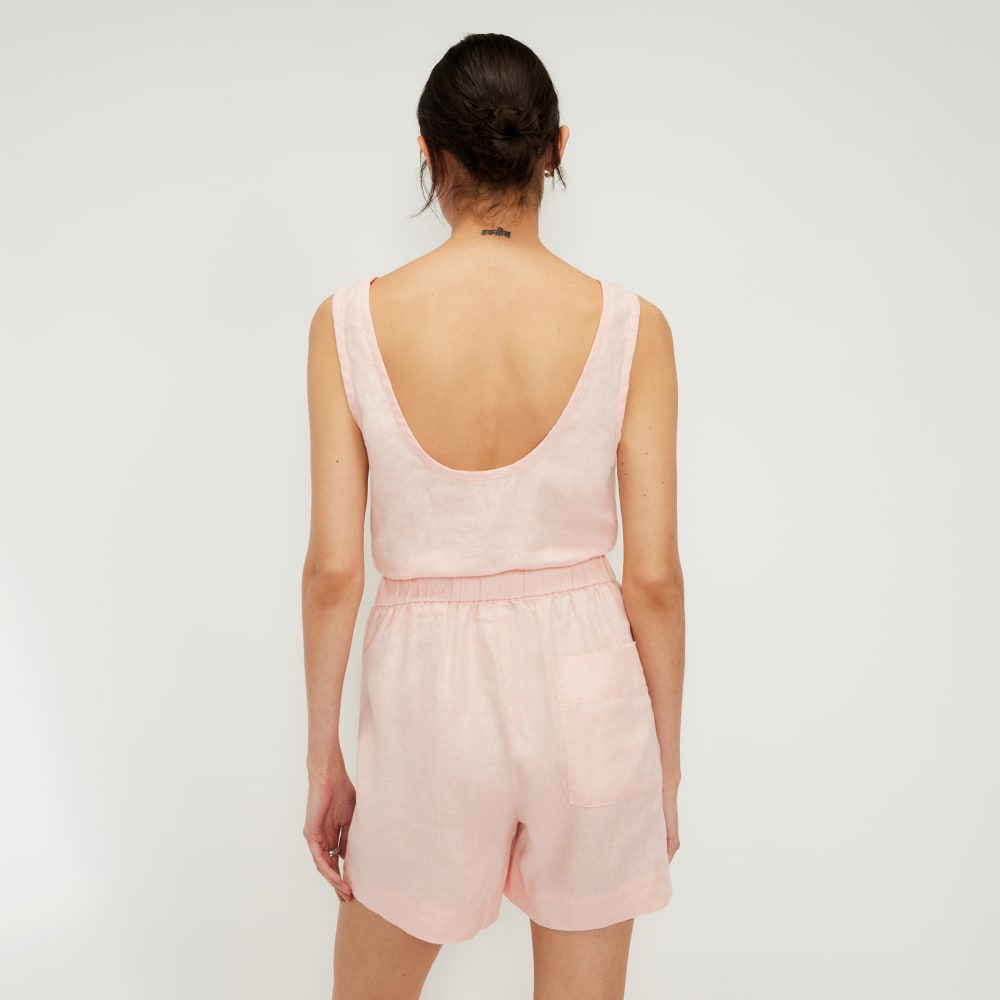 The Scoop Tank in Linen | Petal Pink - Image 3