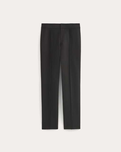 Alternative view of Slim Trouser in Ponte | Black