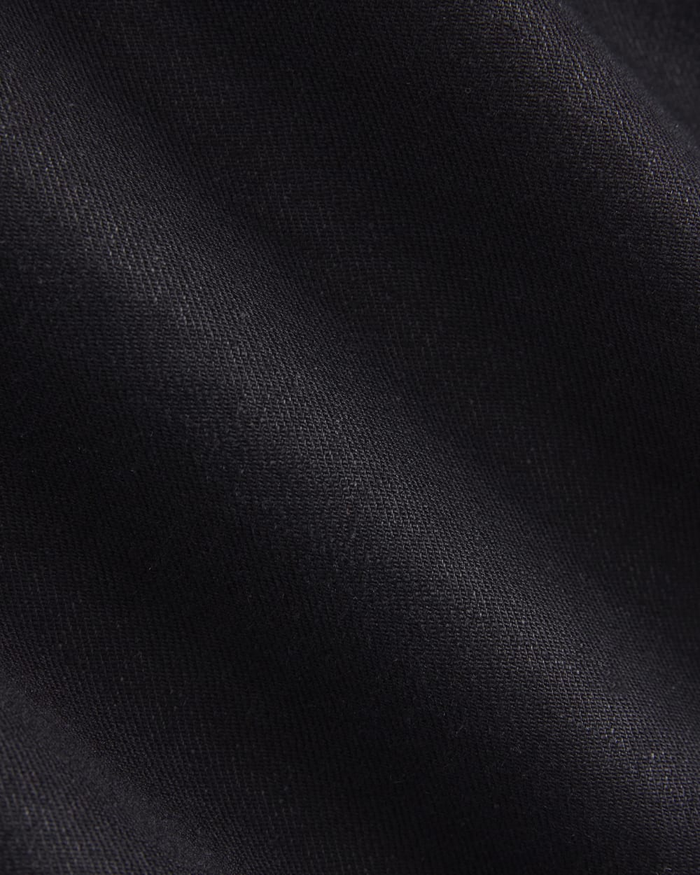 Wide-Leg Belted Pant in Stretch Linen | Black | Long - Image 7