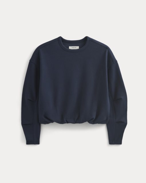 Alternative view of Lightweight Terry Bubble Sweatshirt | Navy