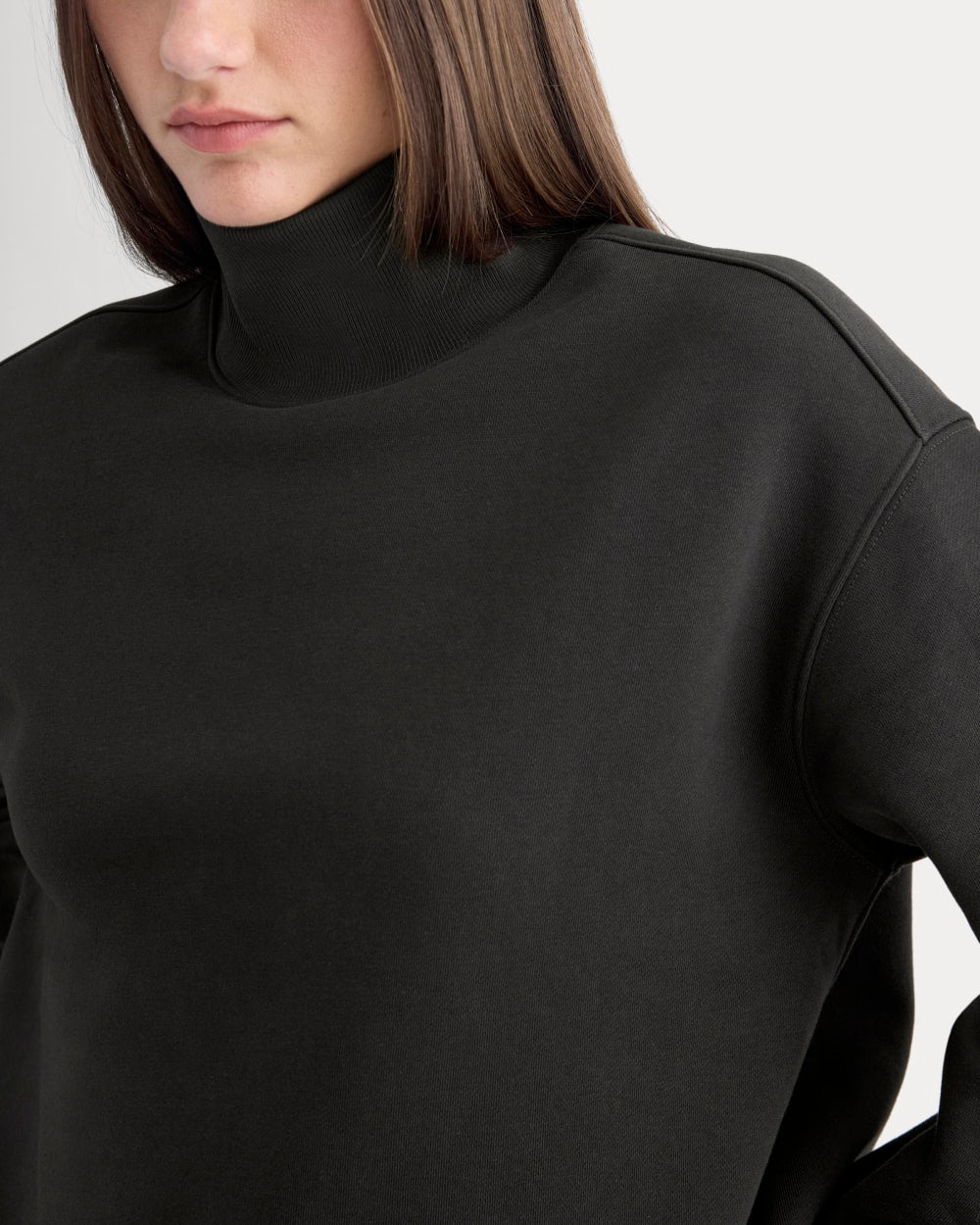 Luxe Fleece Turtleneck | Black - Image 4