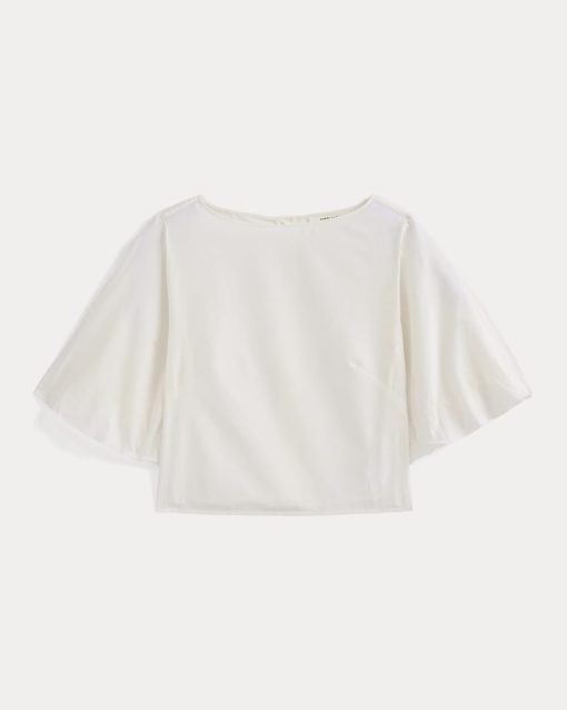 Alternative view of Bubble-Sleeve Top | Bone