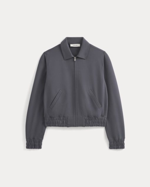 Alternative view of Ponte Aviator Jacket | Graphite