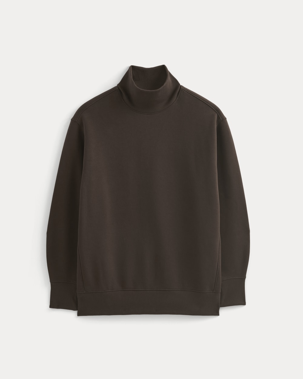Luxe Fleece Turtleneck | Dark Chocolate - Image 2