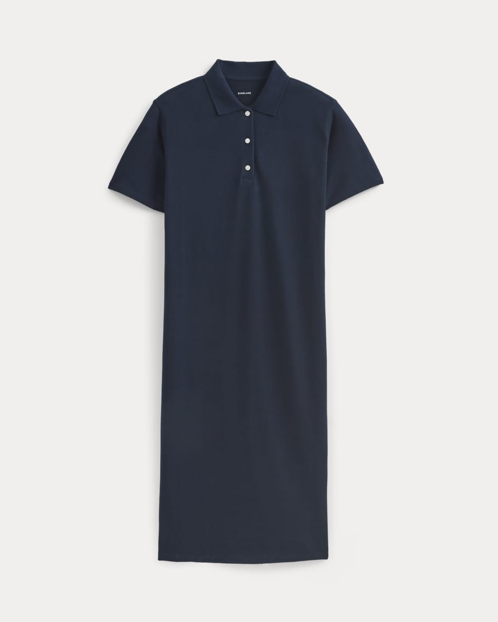 Pique Polo Short-Sleeve Dress | Navy - Image 2