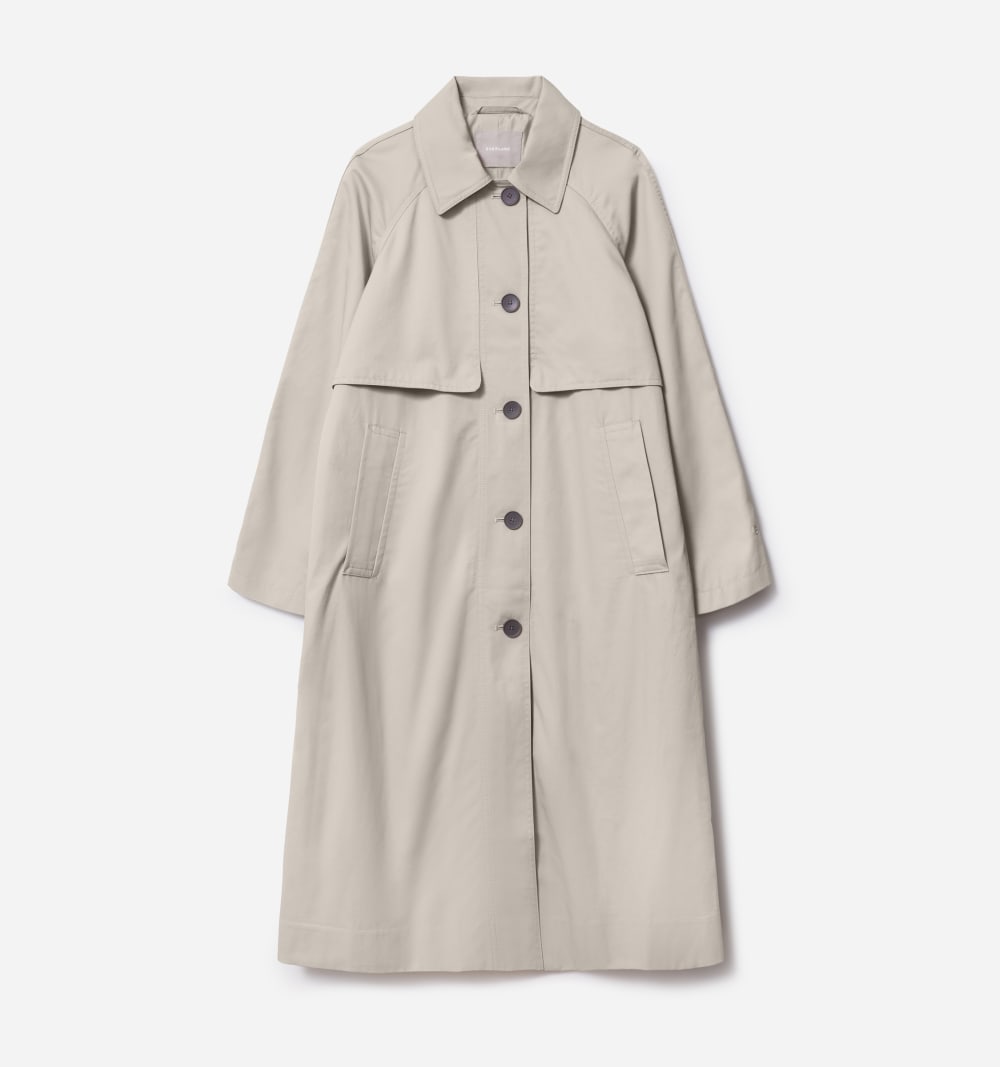The Long Mac Coat | Stone - Image 2