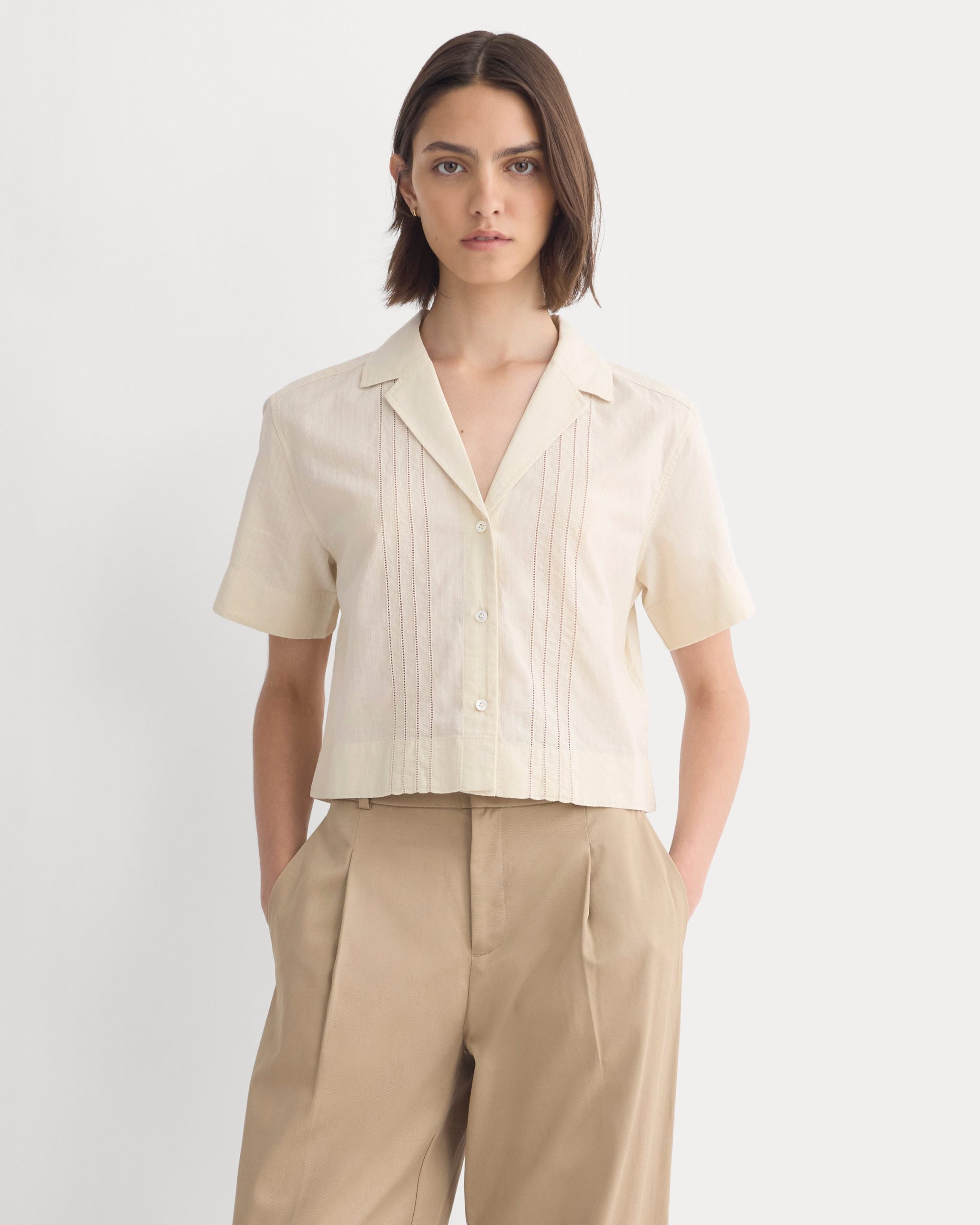 Cotton Gauze Resort Shirt | Birch