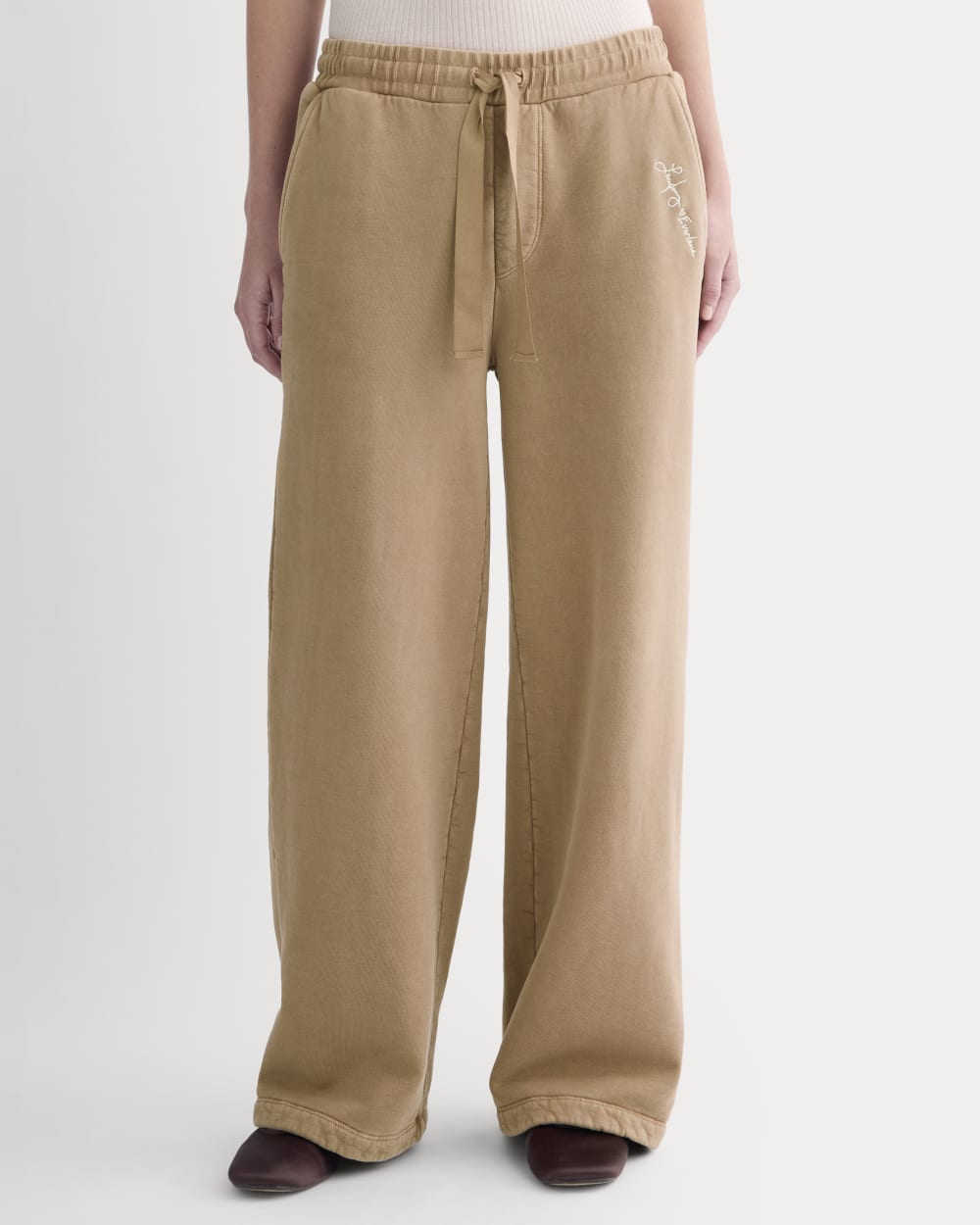 Everlane x The Laufey Foundation Wide-Leg Sweatpant | Weathered Clay - Image 3