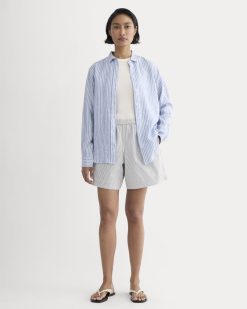 The Seersucker Pull-On Short | Dutch Blue / Natural