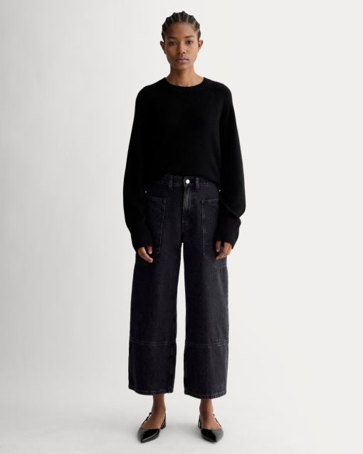 The Way-High® Gardener Cropped Jean | Washed Black