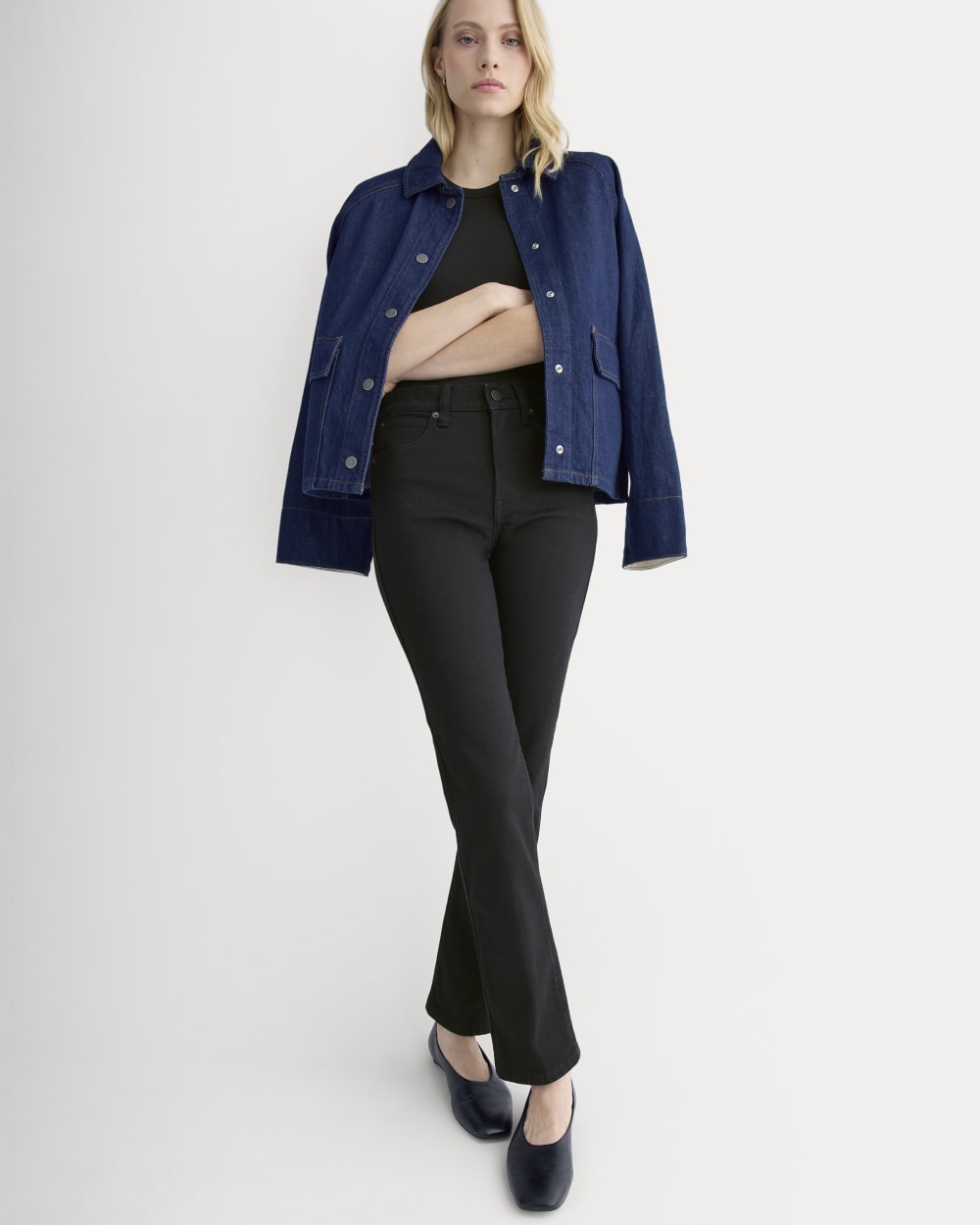 High-Rise Cigarette Jean | Black - Image 3
