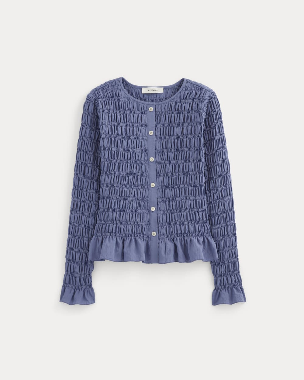 The Smocked Cardigan | Blue Dusk - Image 2