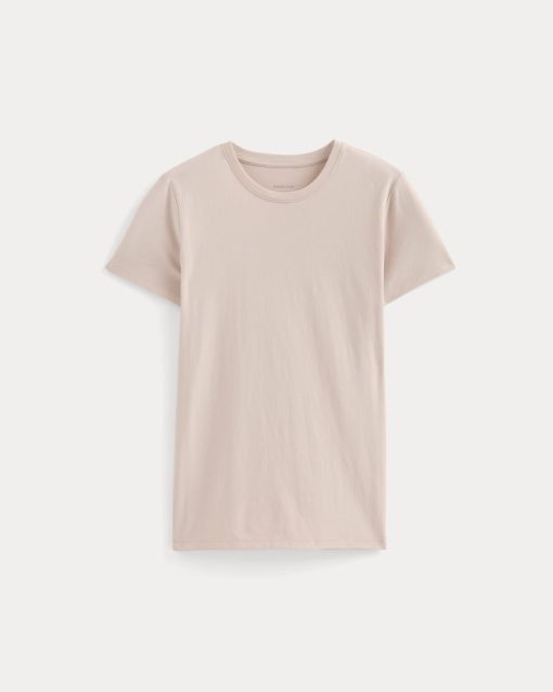 Alternative view of The Slim Crew in Essential Cotton | Soft Rose