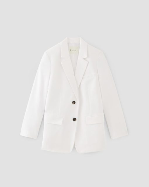 Alternative view of The Oversized Blazer in Buttersmooth | White