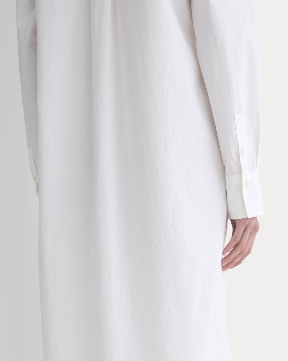 Midi Shirtdress in Ultrasoft Cotton | White - Image 5
