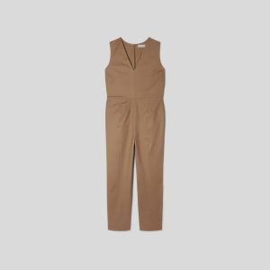 Alternative view of The Structured Cotton Jumpsuit | Toasted Coconut