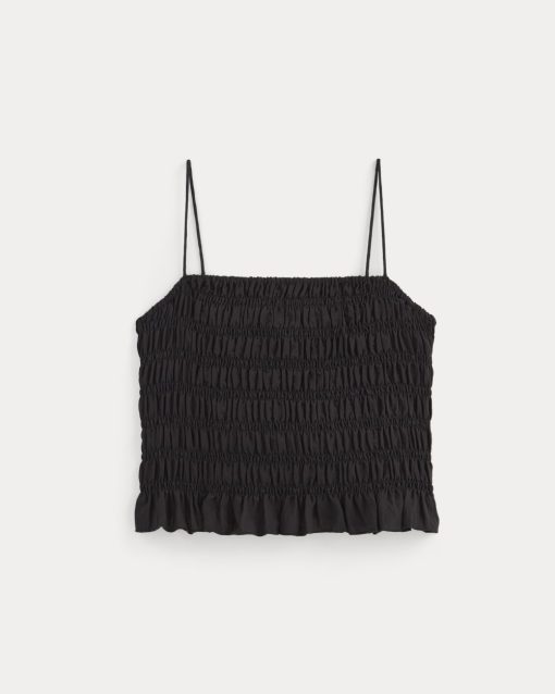 Alternative view of The Smocked Tank | Black