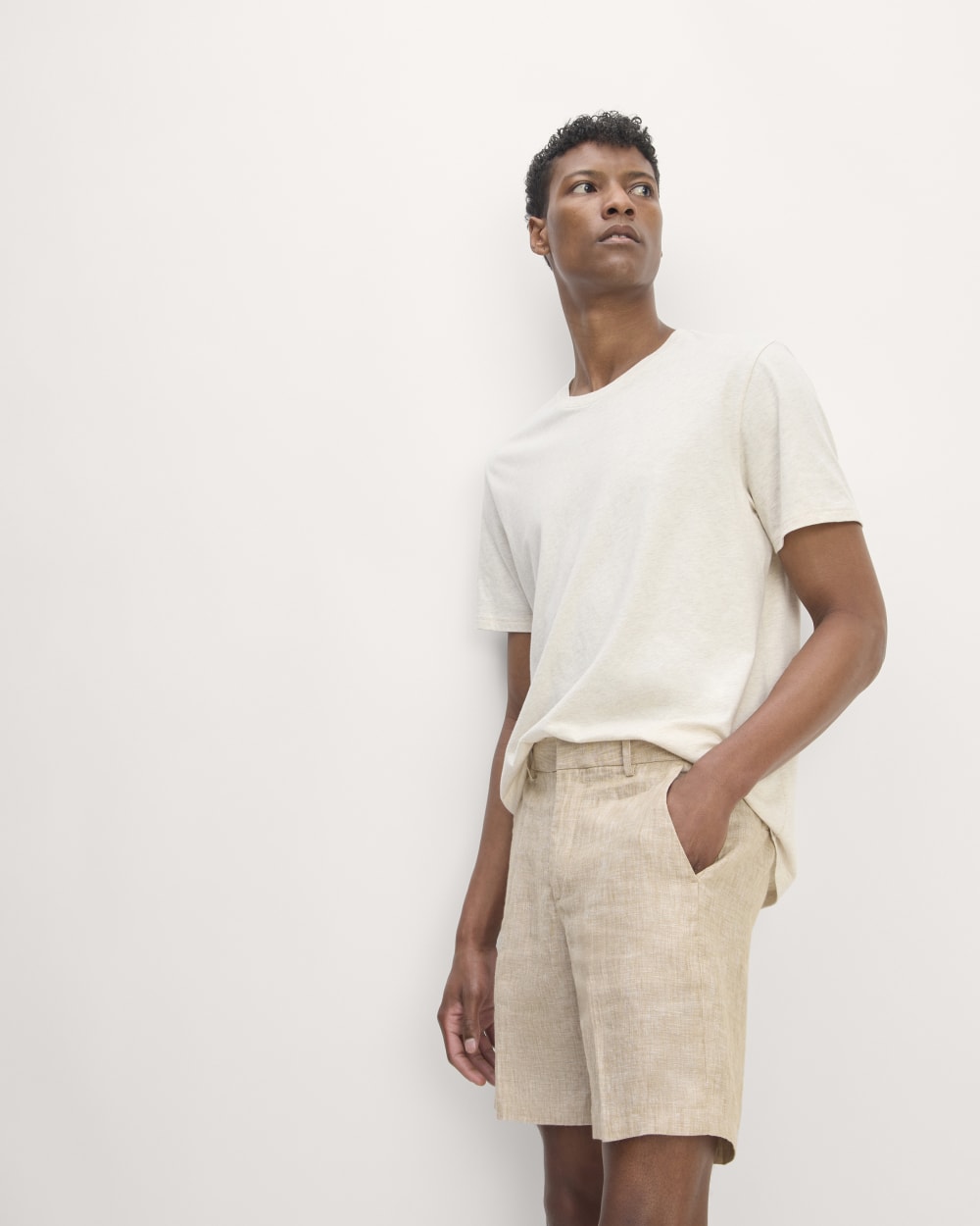 The 7 Linen Trouser Short | Cornstalk Chambray - Image 4