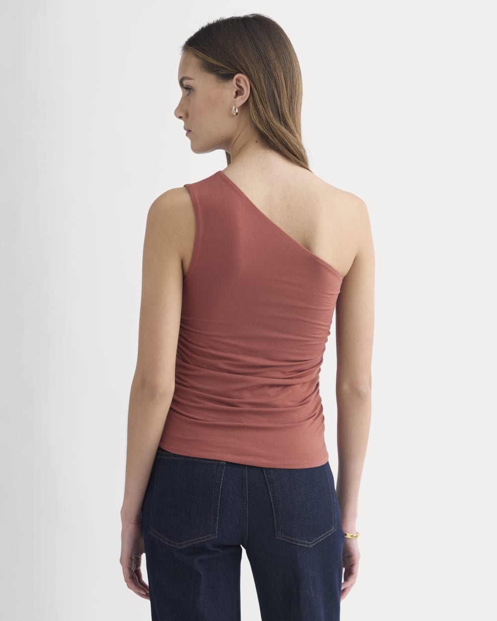 One-Shoulder Top | Henna Red - Image 5