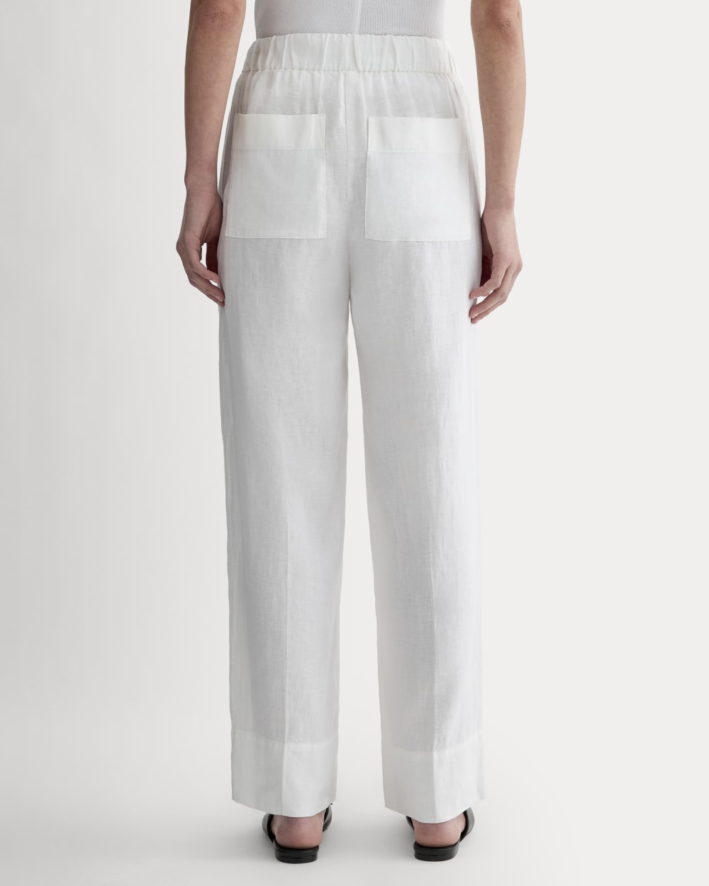 The Linen Easy Pant | White - Image 5