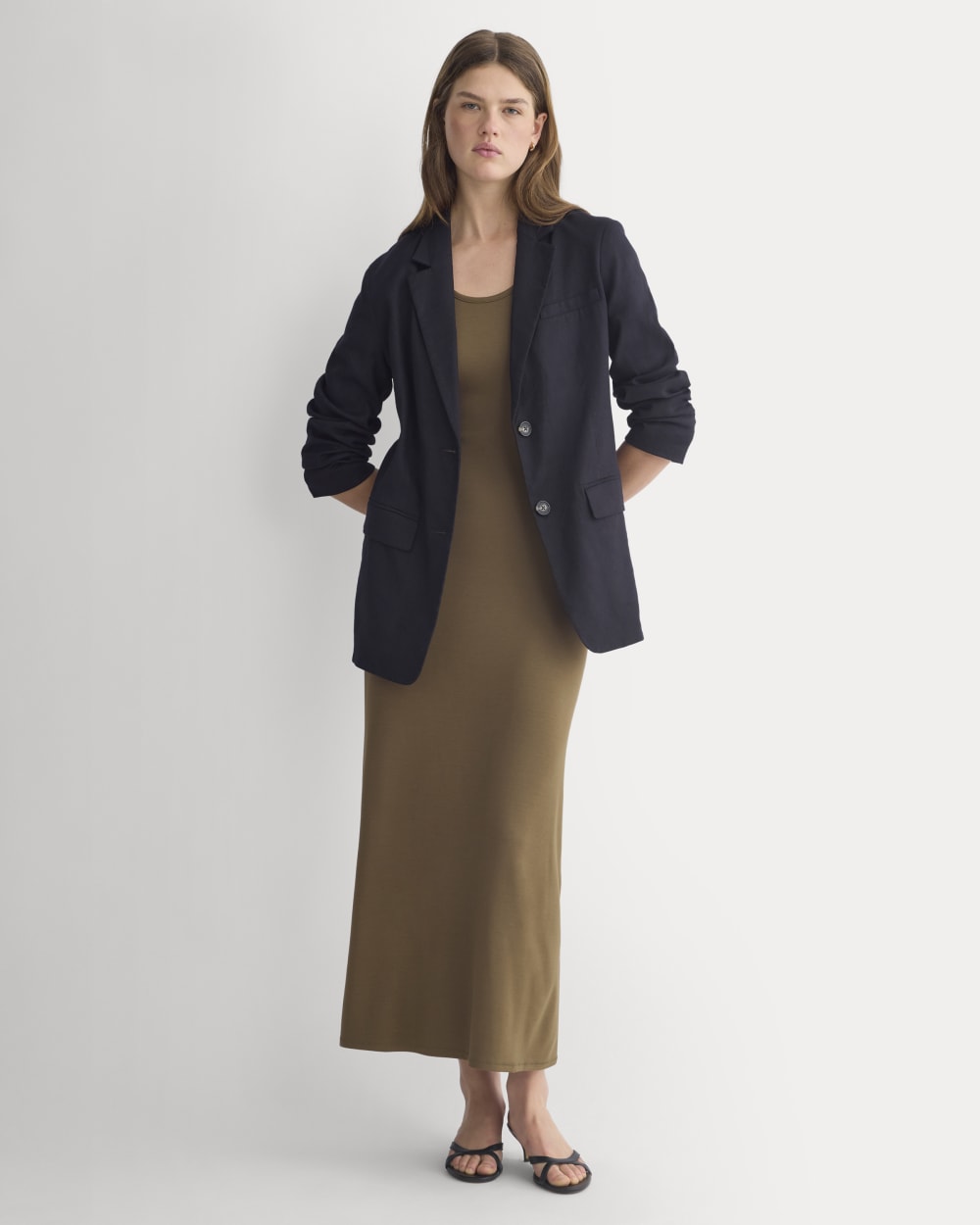 Racerback Maxi Knit Dress | Beech - Image 8
